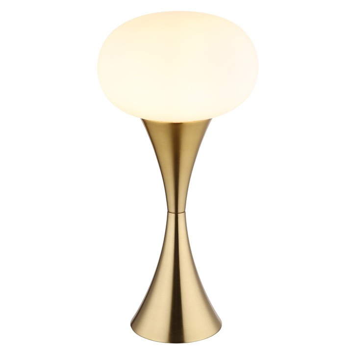 Stolná lampa LULA mosadz/biela 1