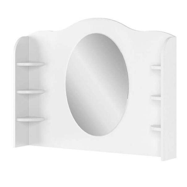 Nadstavec so zrkadlom LUNA 06 biela 1