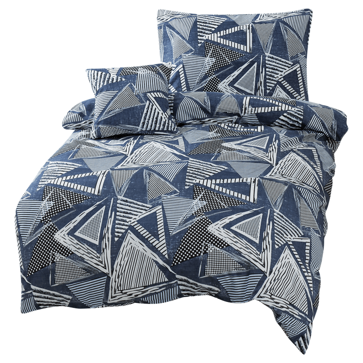 Posteľná bielizeň LUNA modrá, 45x45 + 70x90 a 140x200 cm 1