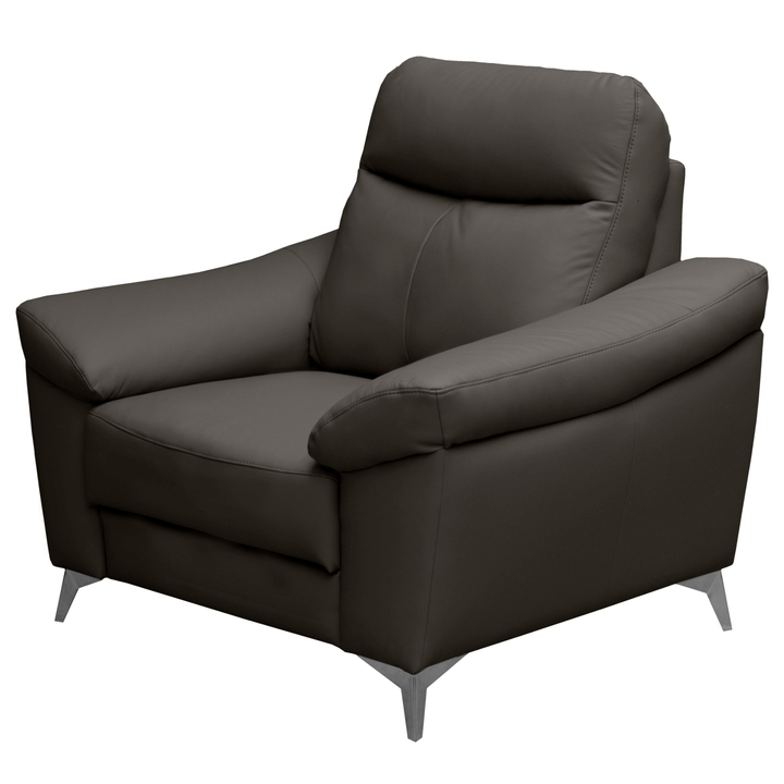 Kreslo LUNA tmavohnedá 1