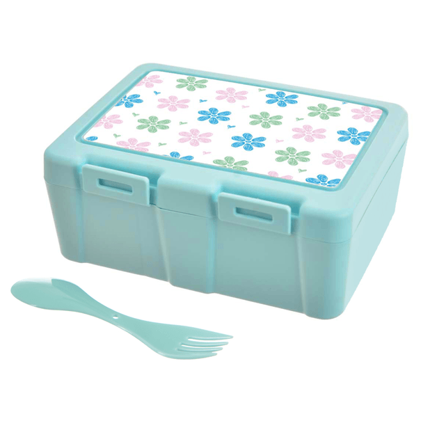 Box na desiatu LUNCH motív kvety 1