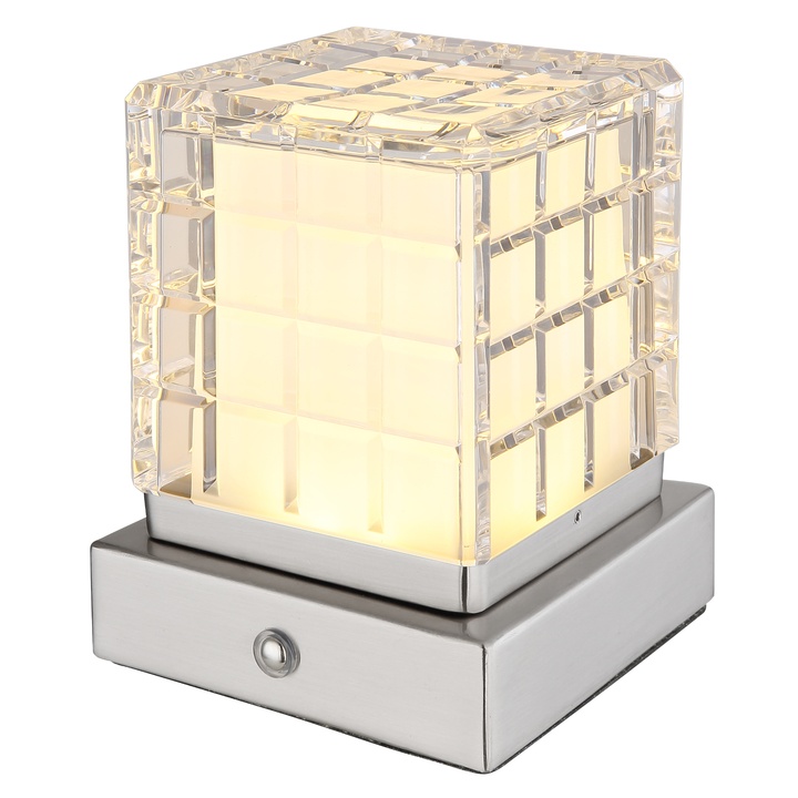 Stolná lampa LUNKI I strieborná 1