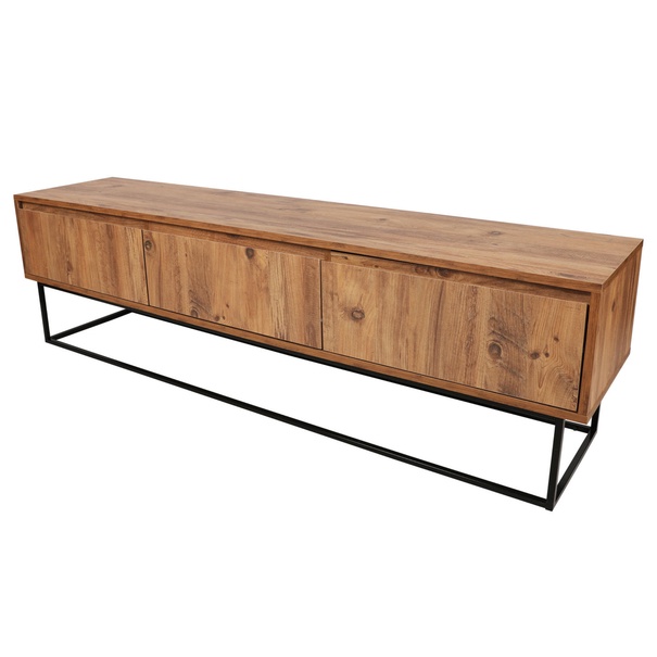 TV komoda LUPIN orech/čierna 1