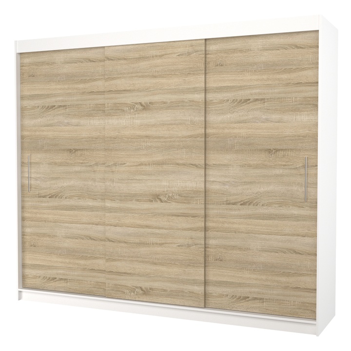 Šatníková skriňa MABELA biela/dub sonoma 1
