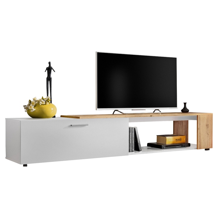 TV komoda MAD III dub wotan/biela 1