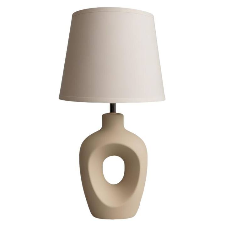 Stolná lampa MADELOR béžová 1