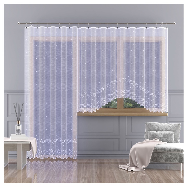 Záclona MADISON biela, 280x140 cm 1