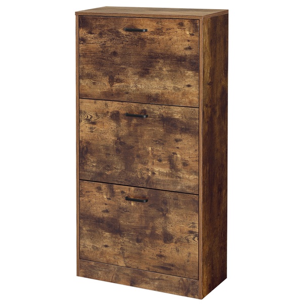 Skrinka na topánky MAE rustikálna hnedá, výška 120 cm 1