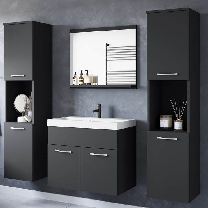 Kúpeľňová zostava MAEL XL čierna 1