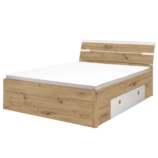 Posteľ MAESTRO 2 dub artisan/biela, 160x200 cm 1