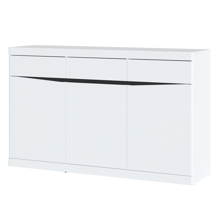 Komoda MAGESTIC biela/grafitovosivá 1