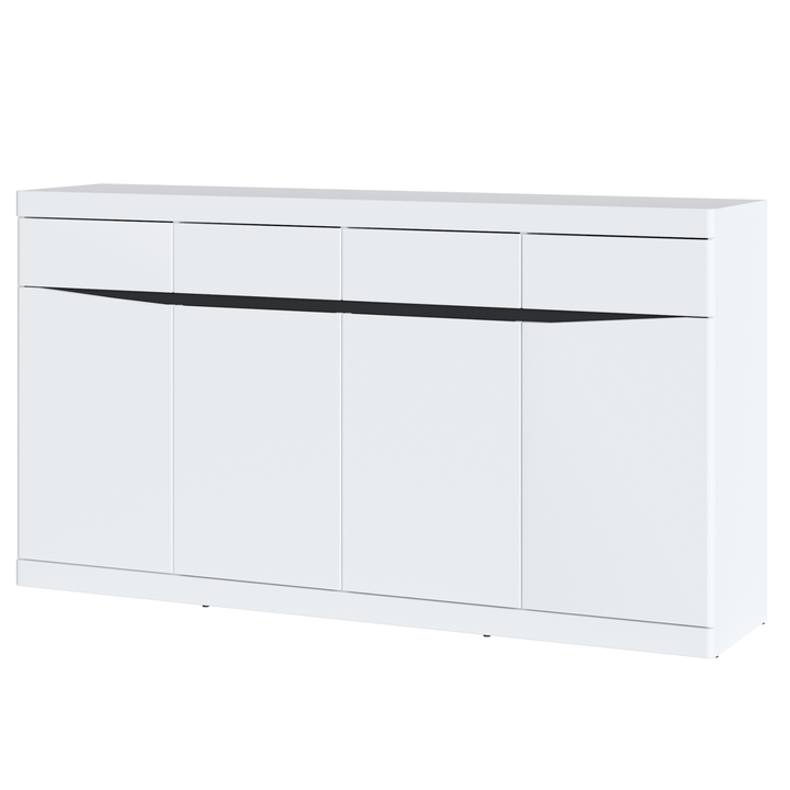 Komoda MAGESTIC biela/grafitovosivá 1