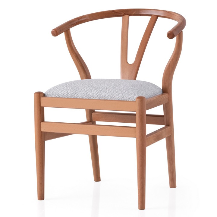 Jedálenská stolička MAGMA krémová/dub 1