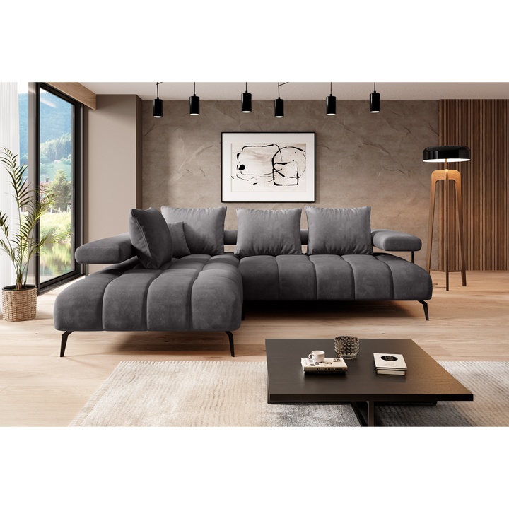 Sedacia súprava MAGNETIC L ľavá, grafitová 1