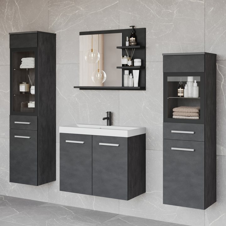 Kúpeľňová zostava MAILO I antracitová 1