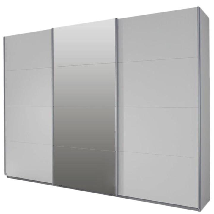 Šatníková skriňa MAINLEUS sivá 1