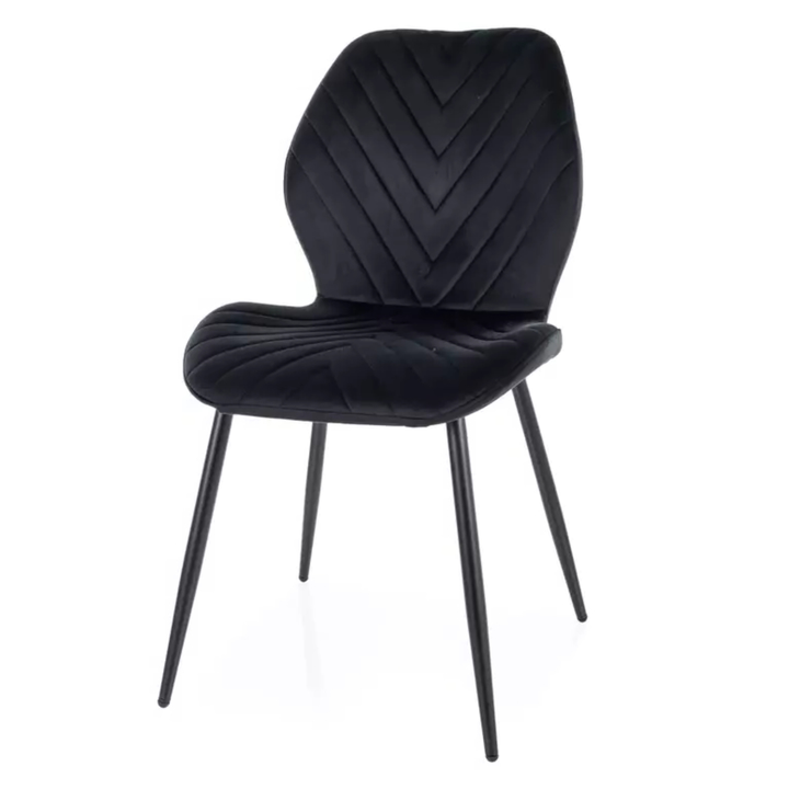 Jedálenská stolička MAKI čierna/matná čierna 1