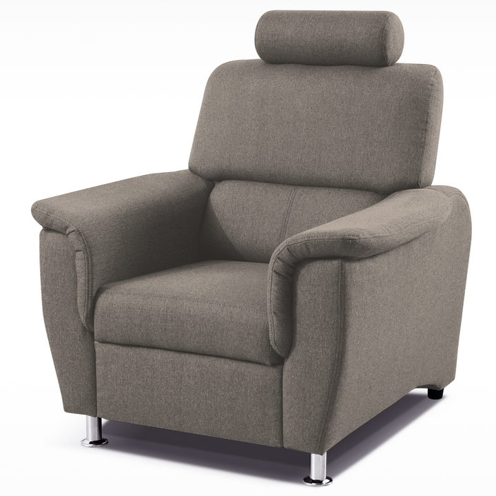 Kreslo MALAGA sivohnedá 1