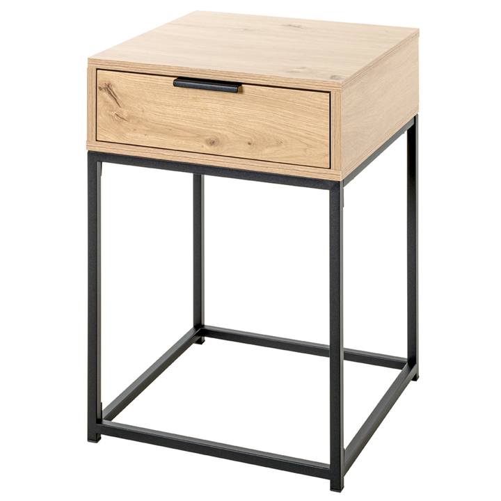 Konzolový stolík MALMÖ 3 čierna/dub 1