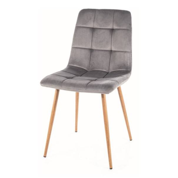 Jedálenská stolička MALO 2 sivá/dub 1