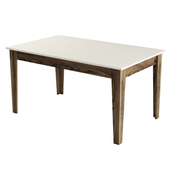 Jedálenský stôl MALOMA orech/krémová 1