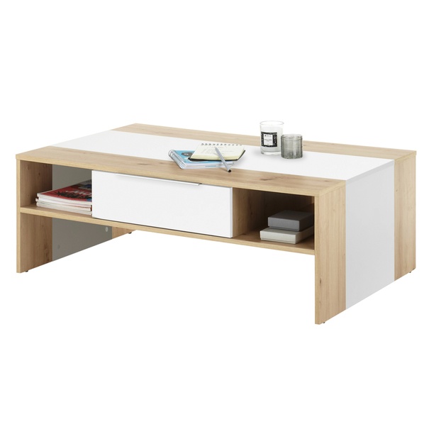 Konferenčný stolík MALOU dub/biela 1
