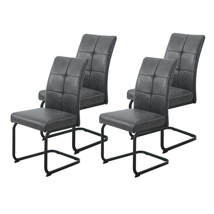 Jedálenská stolička MALTA I S vintage antracitová, sada 4 ks 1