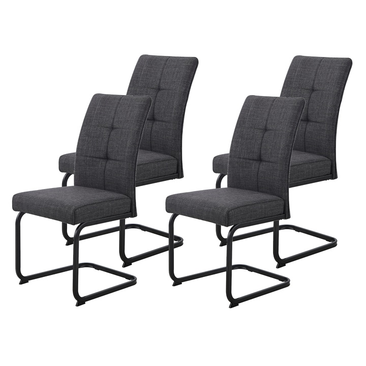 Jedálenská stolička MALTA IV S antracitová, sada 4 ks 1