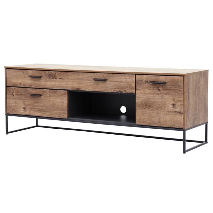 TV stolík MANHATTAN dub havelland cognac/grafit, šírka 175 cm 1