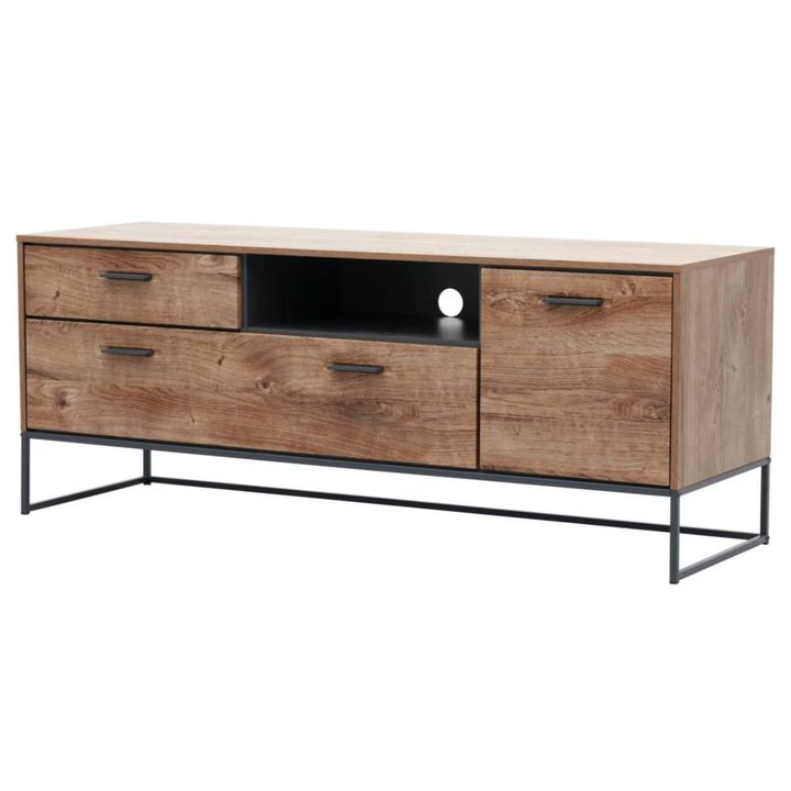 TV stolík MANHATTAN dub havelland cognac/grafit, šírka 156 cm 1