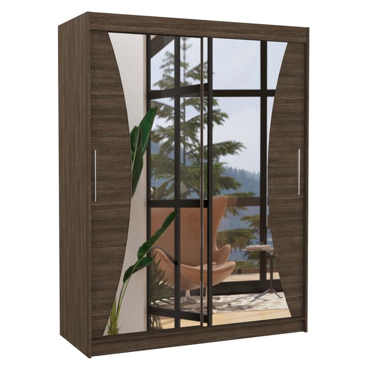 Šatníková skriňa MANOLI čokoládovo hnedá 1