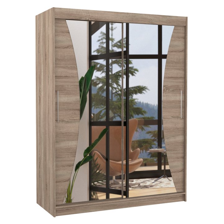 Šatníková skriňa MANOLI dub truffel 1