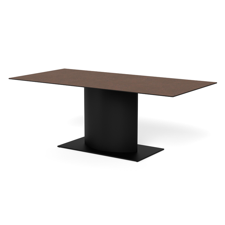 Jedálenský stôl MARBELLA hnedá/matná čierna 1