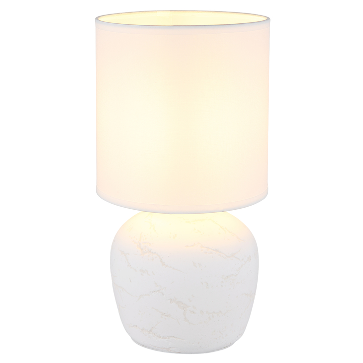 Stolná lampa MARBLE biela 1