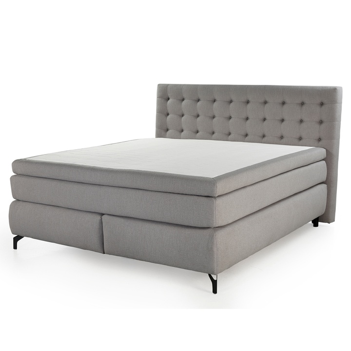 Posteľ boxspring MARGOT svetlosivá 1