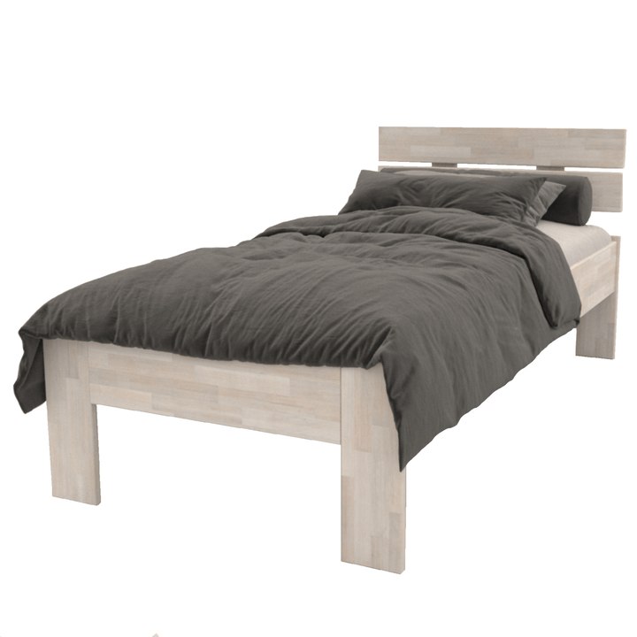 Posteľ MÁRIA I buk olej biely, 90x200 cm 1