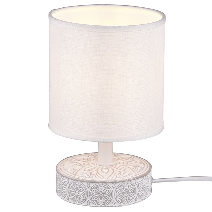 Stolná lampa MÁRIA biela 1