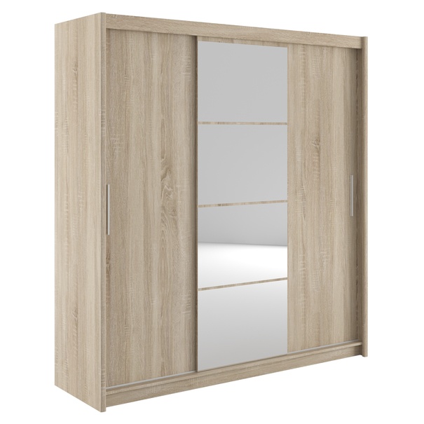 Šatníková skriňa MÁRIO II dub sonoma, šírka 200 cm 1