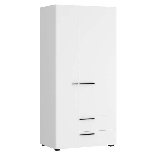 Šatníková skriňa MARLOW biela, šírka 90 cm 1