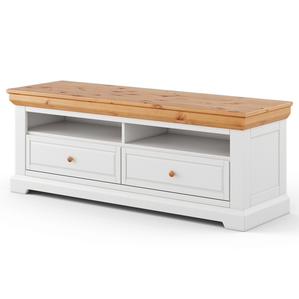 TV komoda MARON borovica/biela 1