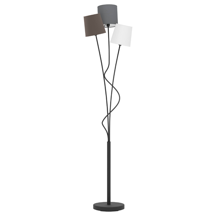 Stojacia lampa MARONDA čierna/antracitová/biela 1