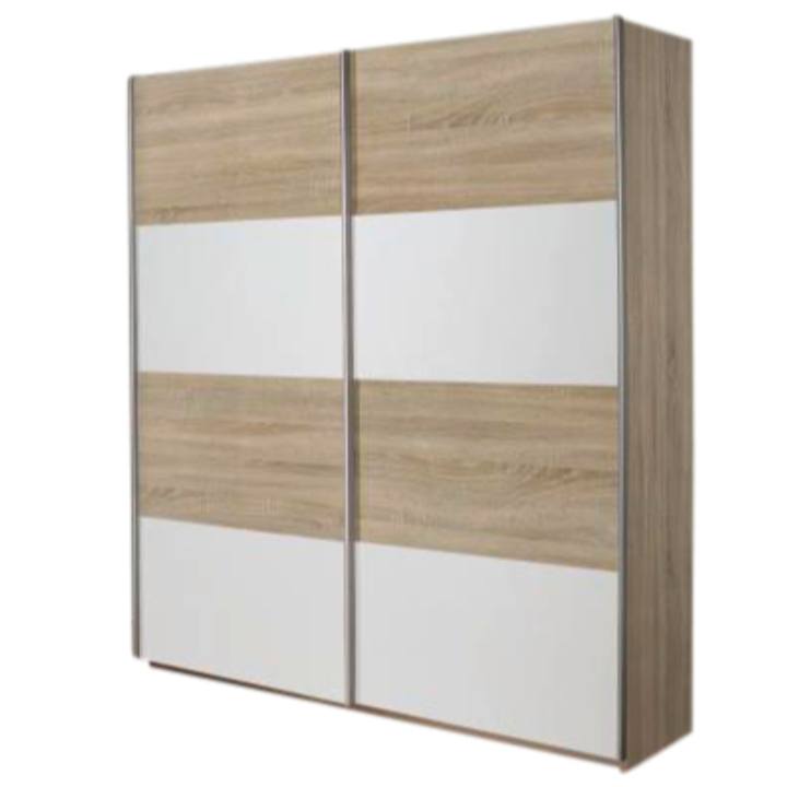 Šatníková skriňa MARONI dub sonoma/alpská biela 1