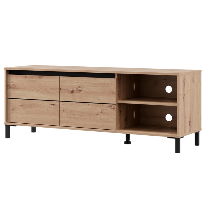 TV stolík MARRON 1 dub artisan/čierna 1