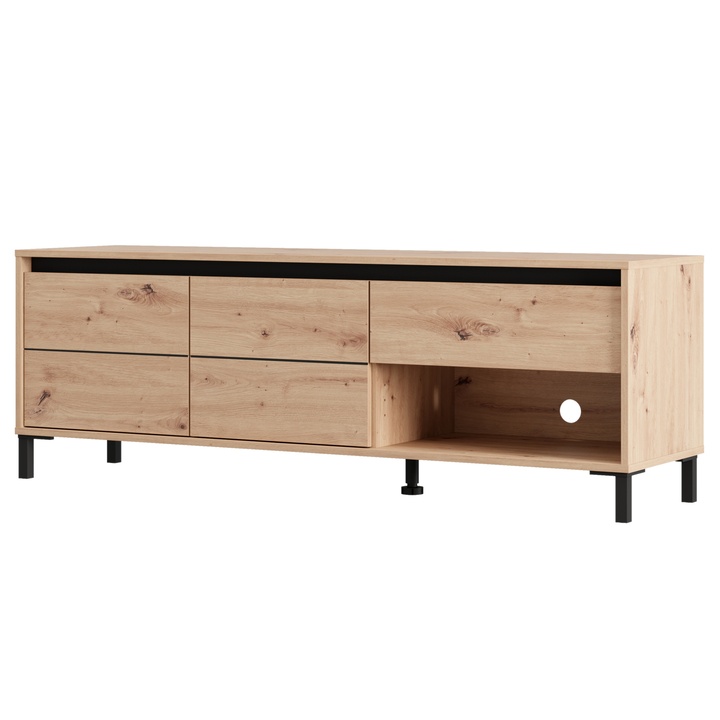 TV stolík MARRON 2 dub artisan/čierna 1