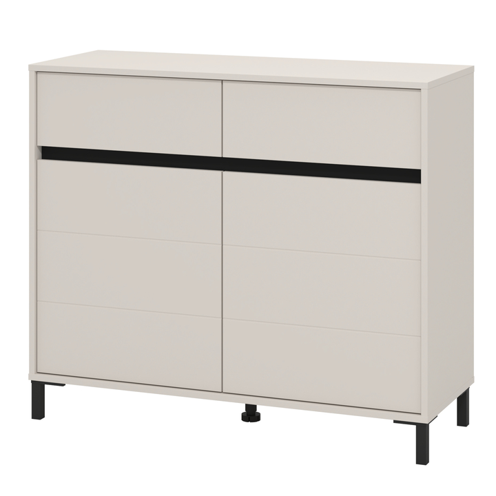 Komoda MARRON II kašmírová/matná čierna 1