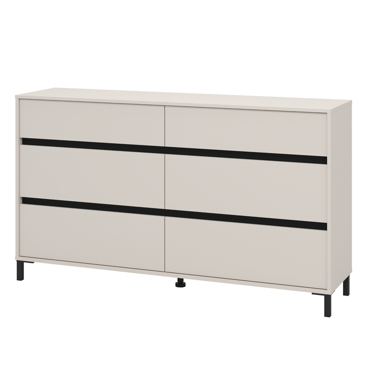 Komoda MARRON IV kašmírová/matná čierna 1