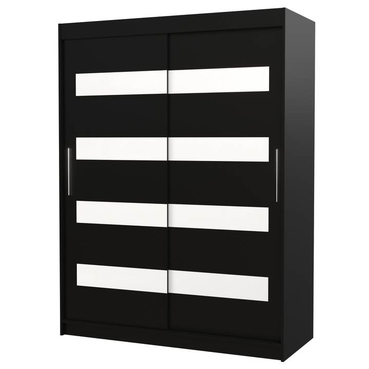 Šatníková skriňa MARTELL čierna 1