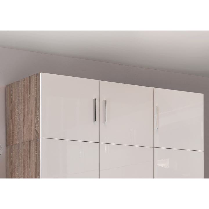 Skriňový nadstavec MATLA 598 biela/dub sägerau 1