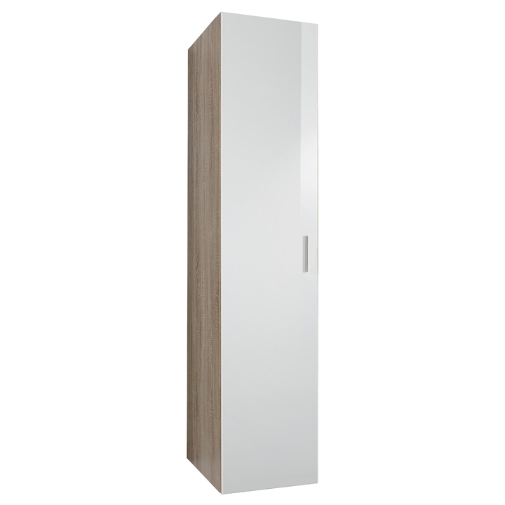 Skriňa MATLA 646, biela/dub sägerau, šírka 40 cm 1