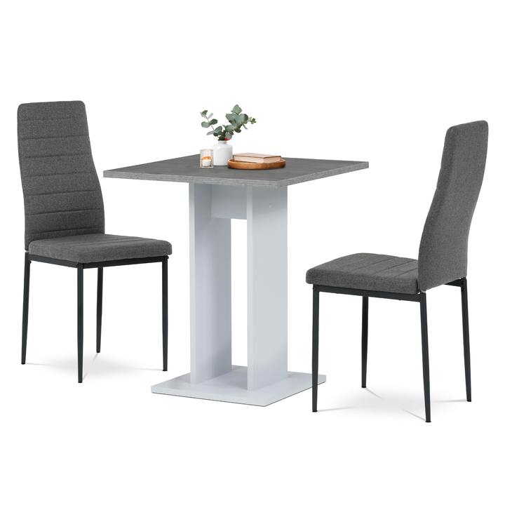Jedálenská zostava MATTIS III betón/sivá 1